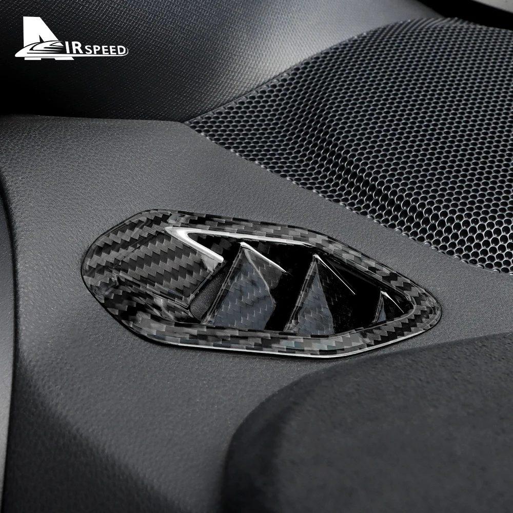 Real Hard Carbon Fiber Cover For Subaru BRZ Toyota GR86 2021 2022 2023 2024 Dashboard Side Air Vent Sticker LHD RHD Accessories