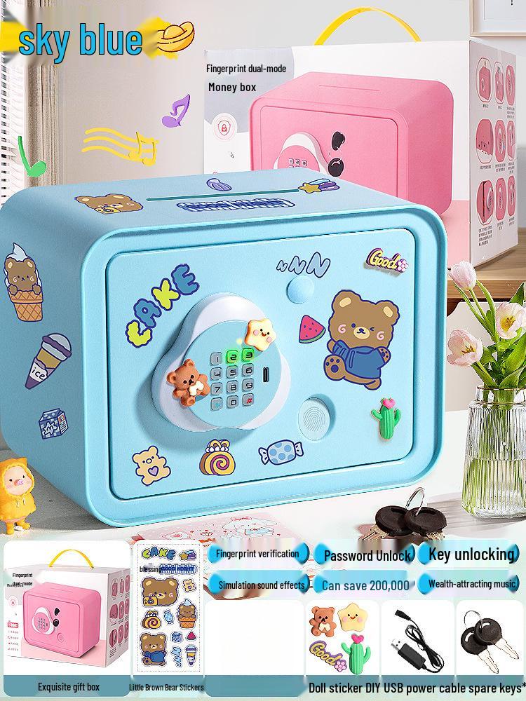 Smart Fingerprint Piggy Bank: Unlock with a Touch - Perfect Birthday Gift for Kids