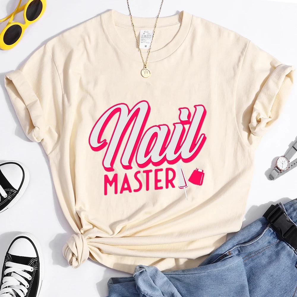 Nail Master Graphic T Shirts Technician Beauty Nail Tech Artist T Shirt Women Funny T Shirts Graphic Tshirt Unisexicure Shop Tops