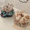 5Pcs Fragmented Large Intestine Hair Circle,French Fabric Hair Cord Small Fresh Headband Hair Accessory,Travel Accessories