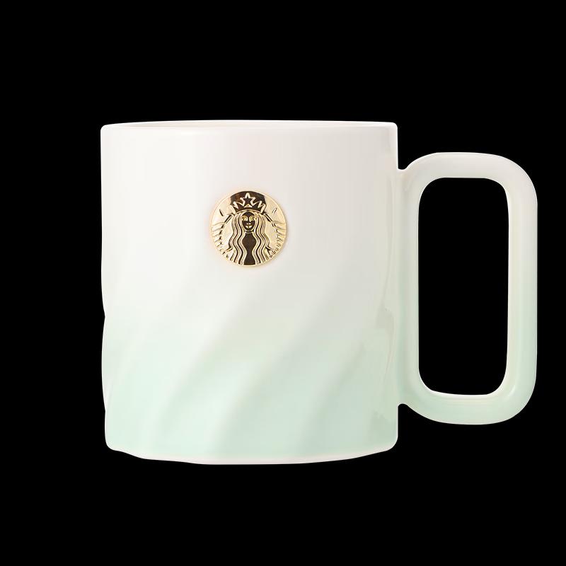 Starbucks Mint Green Emblem Ceramic Mug 390mL