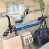 2 Car Rear Seat Hooks Versatile Design with Umbrella Holder for Optimal Car Interior Utilization