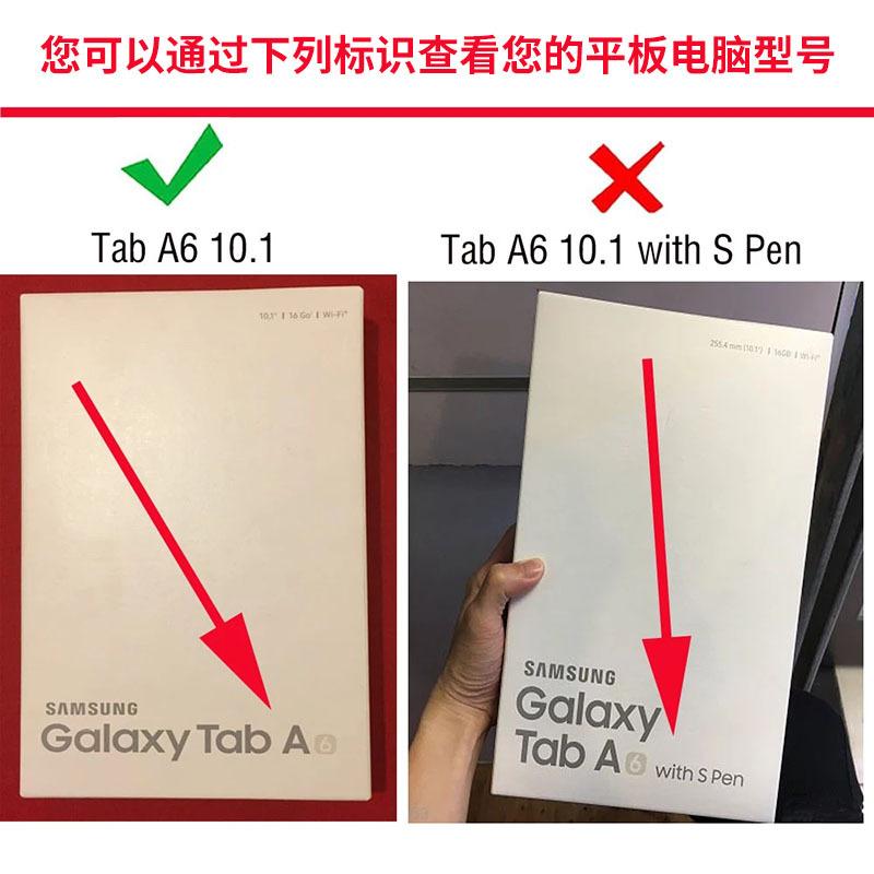 Pro Samsung Galaxy Tab A A6 10.1'' 2016 Sklopný trojitý stojánek Kryt pro SM-T580 SM-T585 Pouzdro z PU kůže Automatické usínání a probouzení