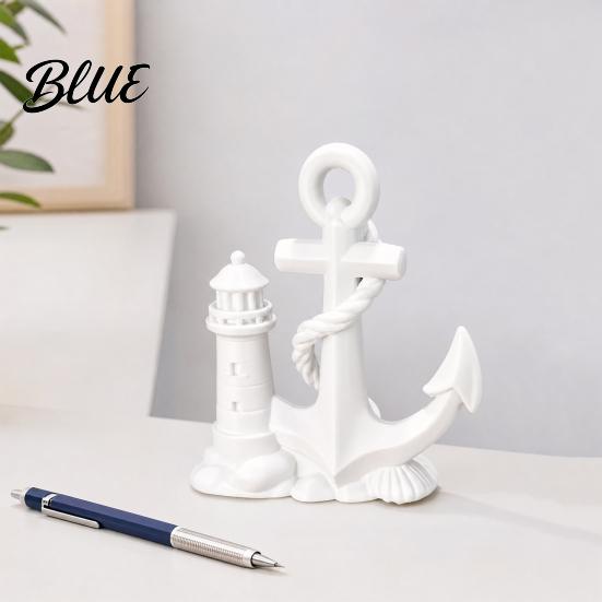 Sailing Enthusiast Decor Desk Decor Lighthouse Boat And 3D Printed Statue Nautical Medium Size Ocean Gift Theme Figurine for