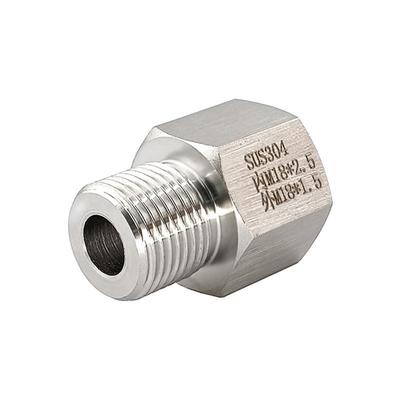 Stainless Steel 304 Metric Thread Conversion Fitting, Female M18X1.5 To Male M18X1.5 (1183)