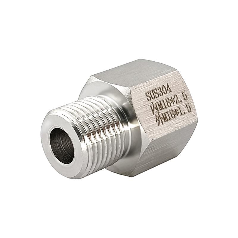 

Stainless Steel 304 Metric Thread Conversion Fitting, Female M18X1.5 to Male M18X1.5 (1183)