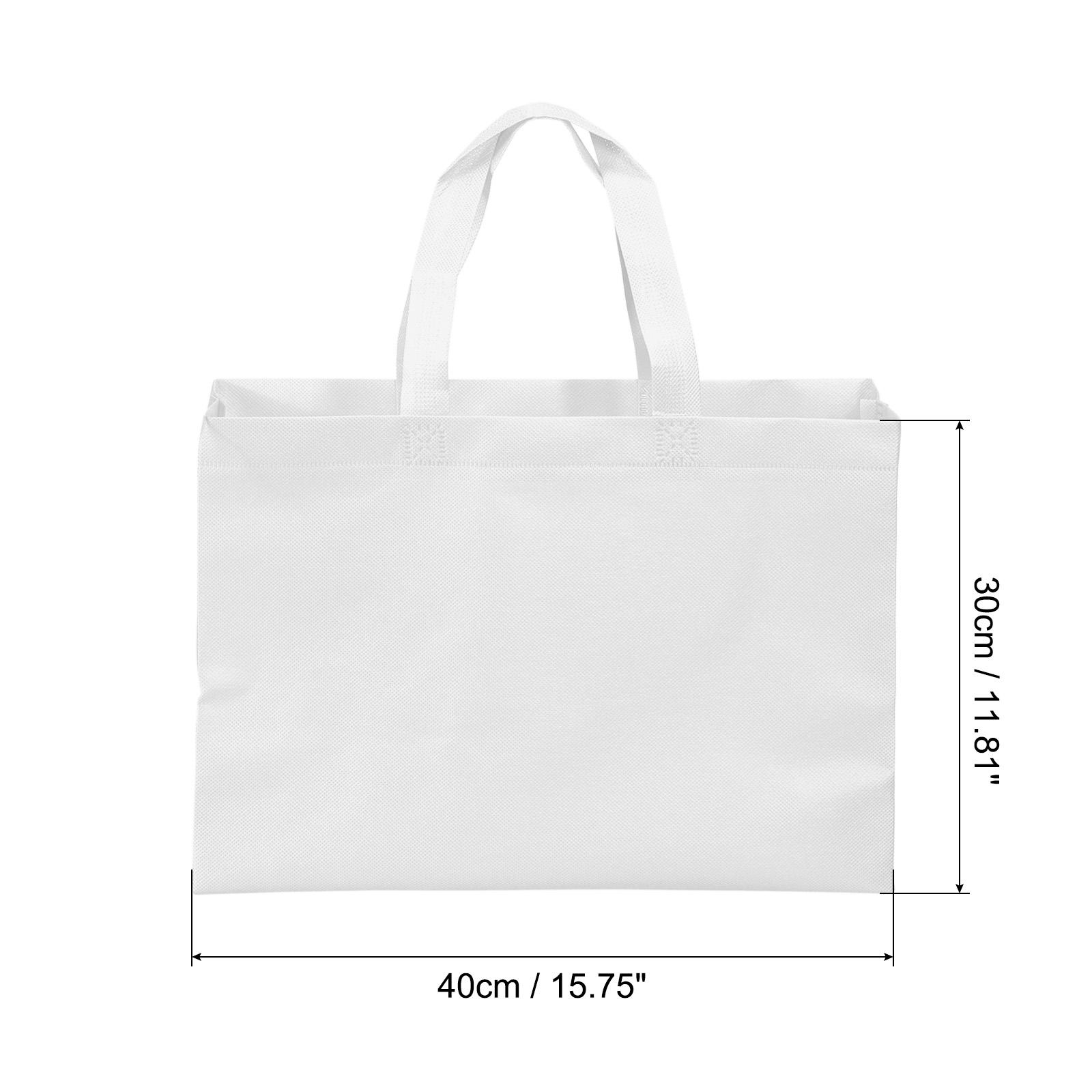 

Многоразовые подарочные пакеты 30x40 см, 10 шт., горизонтальный стиль, нетканая продуктовая сумка-тоут для путешествий и хранения 30x40cm белый