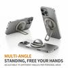 Magnetic Phone Ring Holder Anti Fall Adjustable Kickstand Smooth Skin Touch Universal for Office Hands Free Use