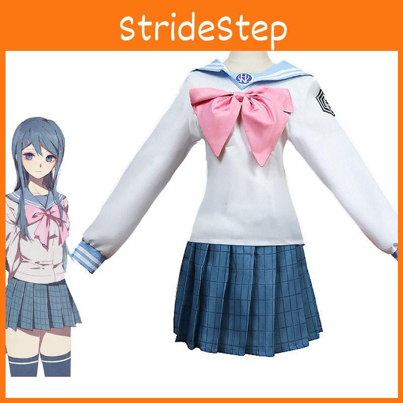 Stylish Sayaka Maizono Danganronpa Anime Uniform Costume Cosplay Suit With Wig