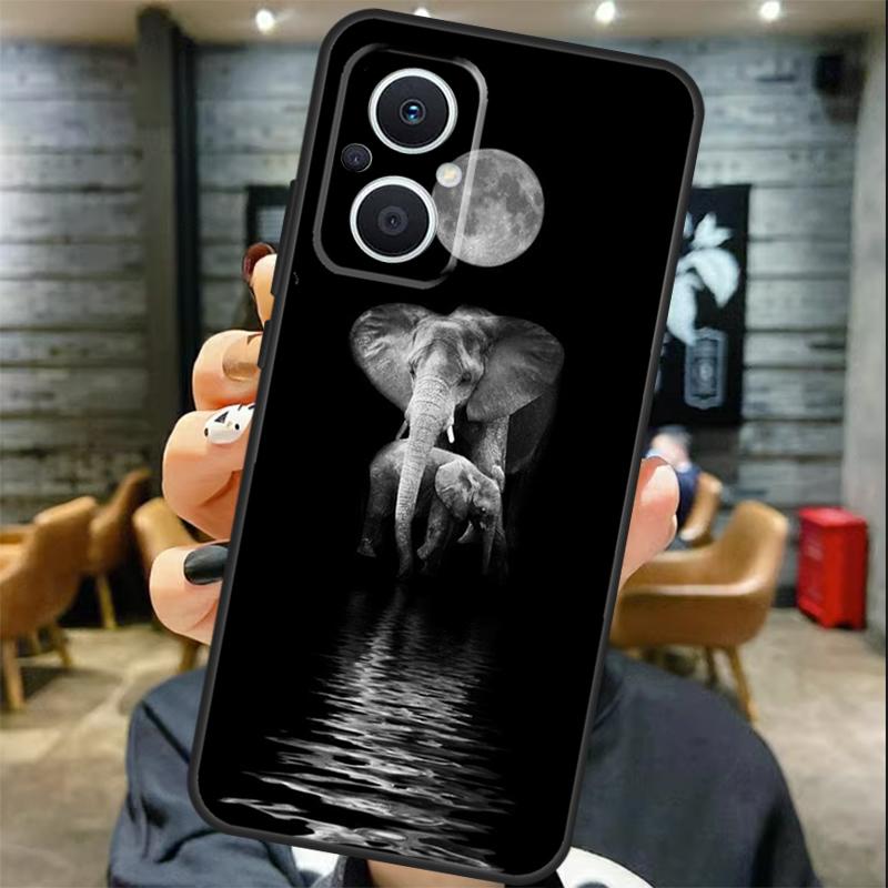 Elephant Baby Nature Case For OPPO Reno 11 11F 13 12 F 8T 7 8 10 Pro OPPO Find X8 X6 Pro X3 X5 Lite Cover Coque