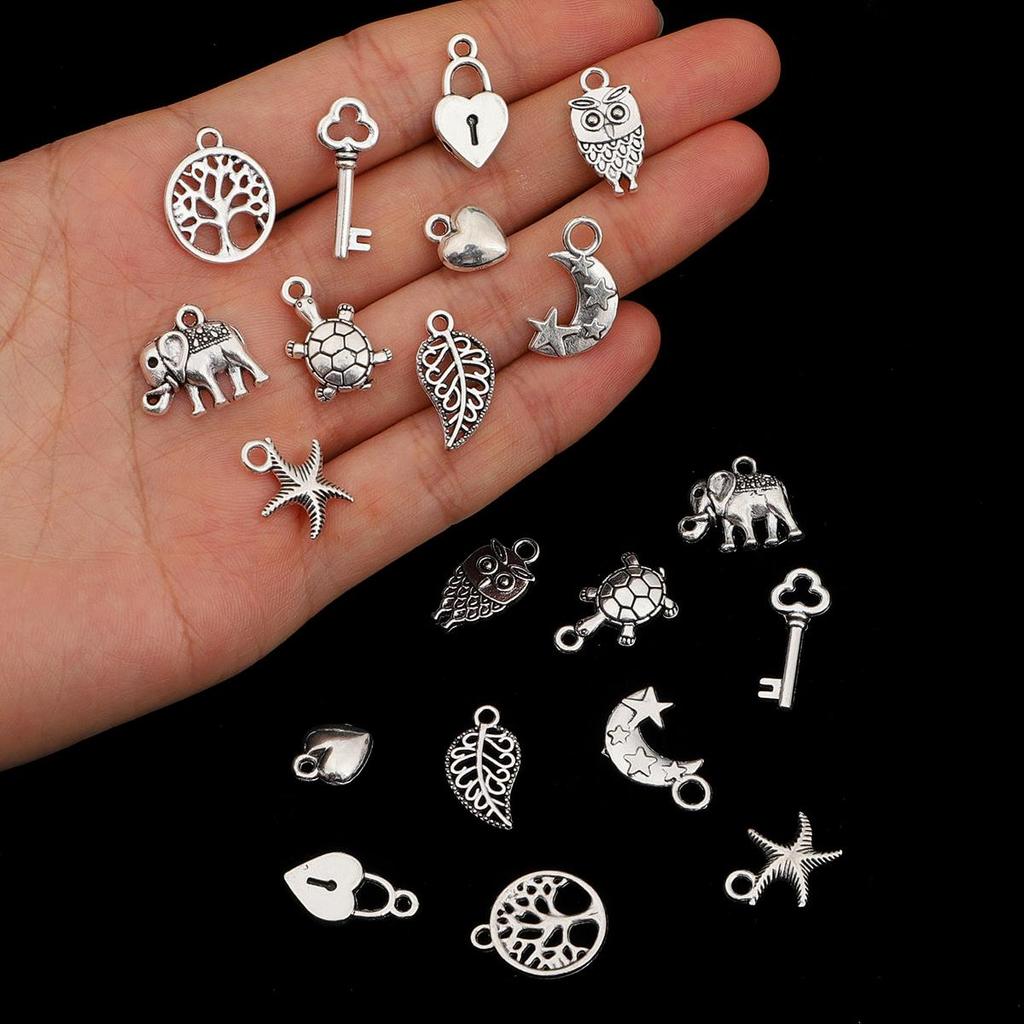 20 Stück Überzug aus Silberlegierung, Zubehör für die Herstellung von Schmuckkomponenten, DIY-Halskette, Armband, Ohrring