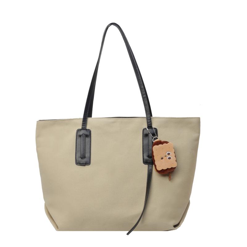 

Большая вместительная холщовая сумка женская сумка через плечо сумка через плечо хаки