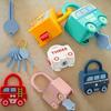 Interactive Car Activity Locks Educational Learning Toys With Locking Mechanism, Fine Motor Skills  Development, Safe Construction,