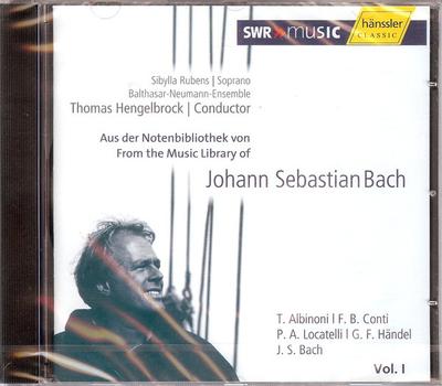 CD RUBENS; HENGELBROCK - From Music Library of Bach 1  CD93121 Hänssler Classi Japan Classical Used