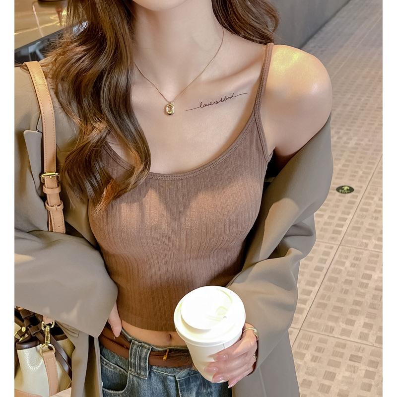 Toamnă și iarnă Vestă albă cu fund cald Femei cu pernă pentru piept O bluză nouă, slim-fit, în interior