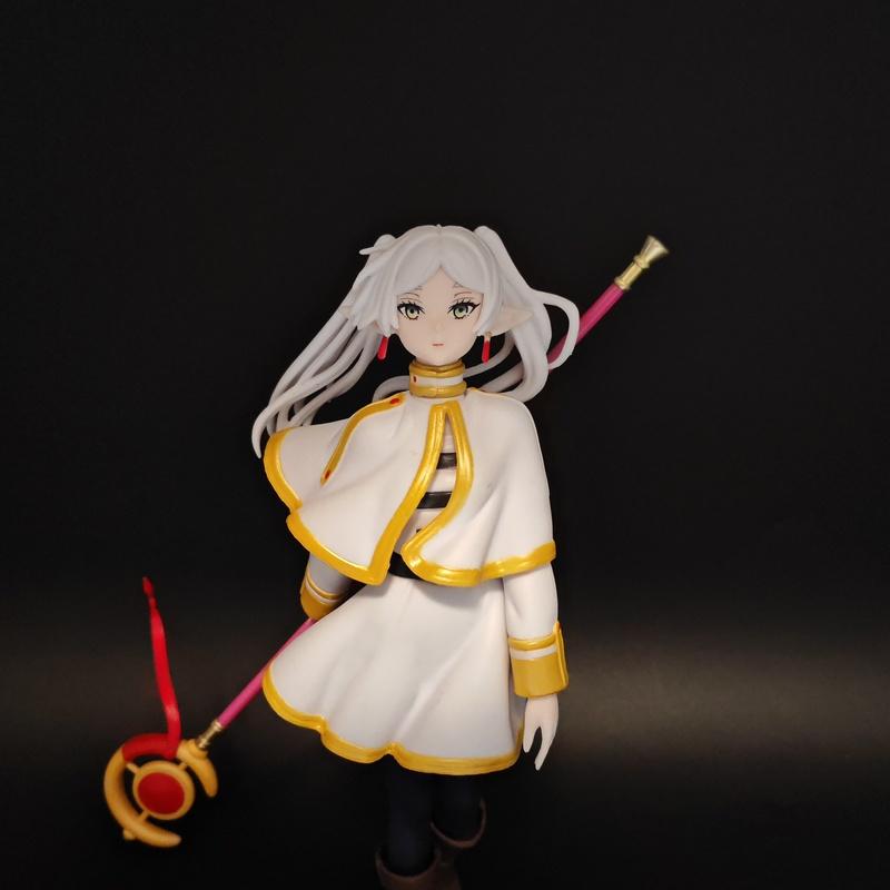 Latest Frieren Beyond Journey'S End Anime Figure Elf Girls Collectible Model Featuring Magic Staff Playthings Desktop Decoration Ornament Gifts