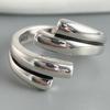925 Sterling Silver Rings for Women Couple Minimalist Handmade Simple Retro Flower Heart Ring Fine Jewelry Gift Prevent Allergy
