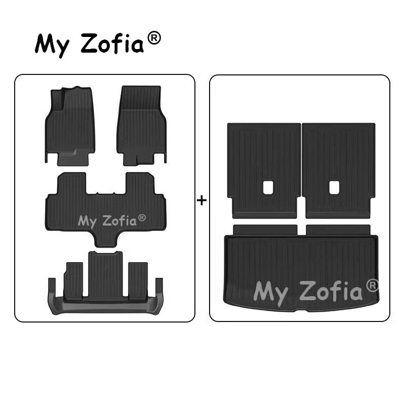 Car Floor Mats Cargo Liner For Tesla Model YL 2026 2027 TPE Floor Mats Cargo Liner Waterproof Trunk Mat Anti-slip Accessories