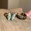 Adjustable Vintage Silver Color Butterfly Flower Opening Ring For Women Men Punk Hip Hop Metal Finger Rings Jewelry Gift