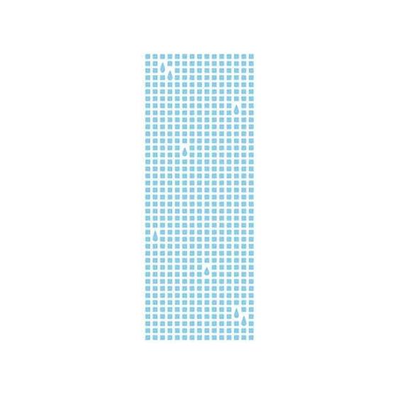 Tenugui Japanese Cotton Towel - Blue Tile Pattern, Organic Cotton, Chusen Dyed, Prairie Dog