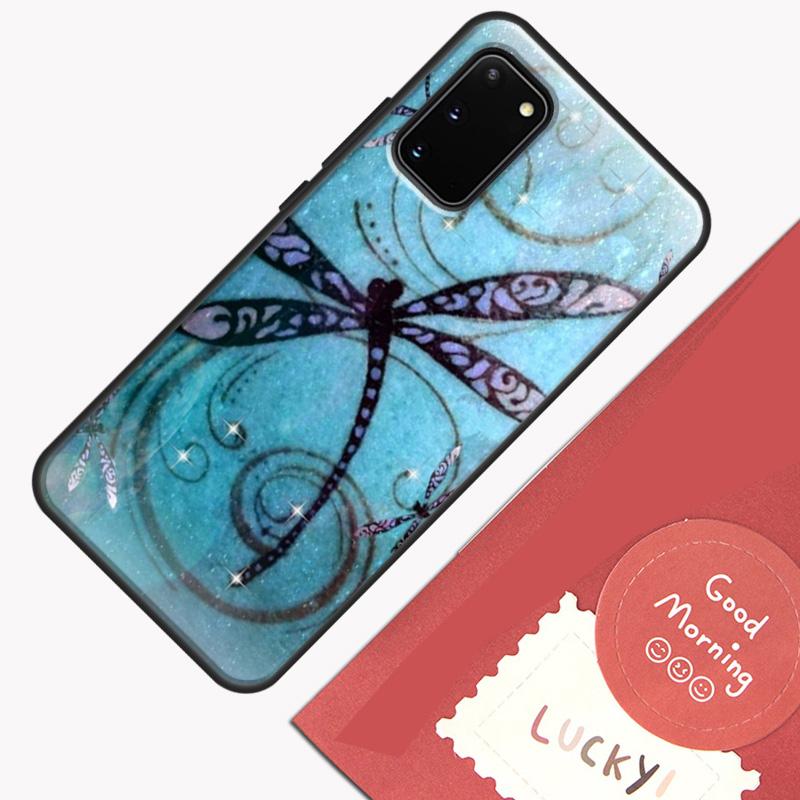 Dragonfly Case For Samsung Galaxy S22 S21 S23 Ultra Note 20 S8 S9 S10 Note 10 Plus S20 FE Back Cover