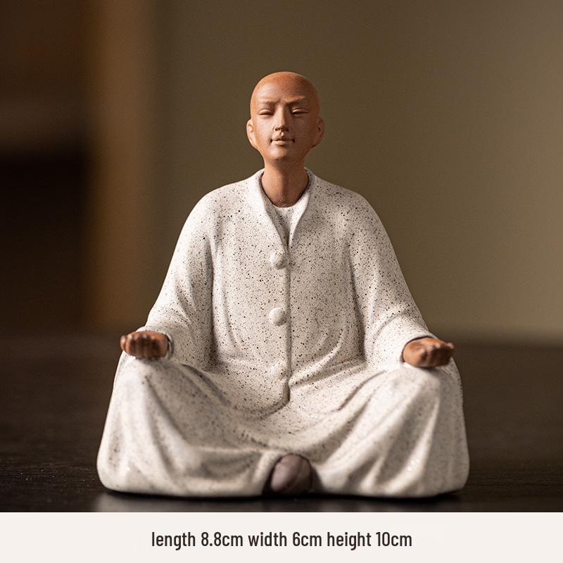 

Дзен Фигурка Маленького Монаха из Пурпурной Глины для Украшения Чайной Церемонии