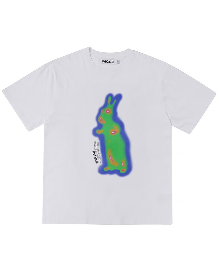 MATCHGLOBE Laser Rabbit Oversized Tee (White)