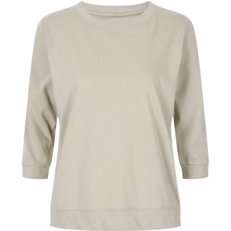 Shop   Women S Round Neck 5  Side SpliT Banding T ShirT Yellow Dai wSh 20415