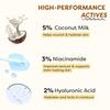Scrub Soap with Hyaluronic Acid & Coconut Milk – Moisturizing Body Soap for Soft Skin Coconut Milk - 110g/3.88Oz Each (Pack of 3)