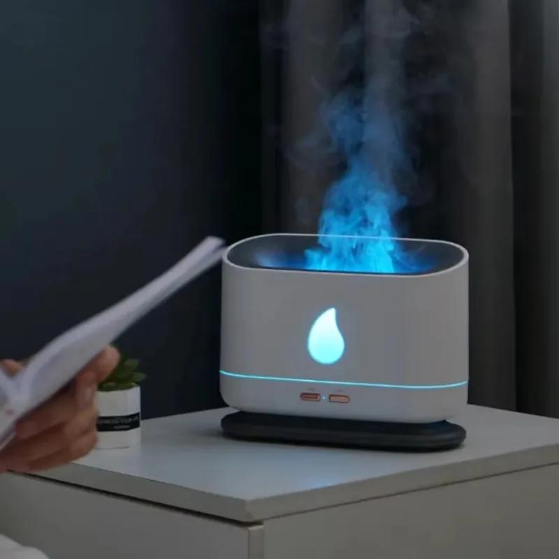 Humidificateur de Parfum Humidificateur d'Aromathérapie Humidificateur d'Air avec Éclairage LED Diffuseur d'Arômes Électrique Purificateur d'Air Petit Atomiseur