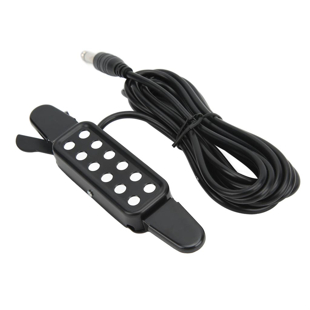 Acoustic Guitar Electric Transducer Soundhole Pickup Preamplifier Punching Free Accessories