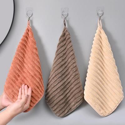 Soft Absorbent Hand Towel - Hangable Small Kitchen & Bathroom Towel for Men, Women, and Children