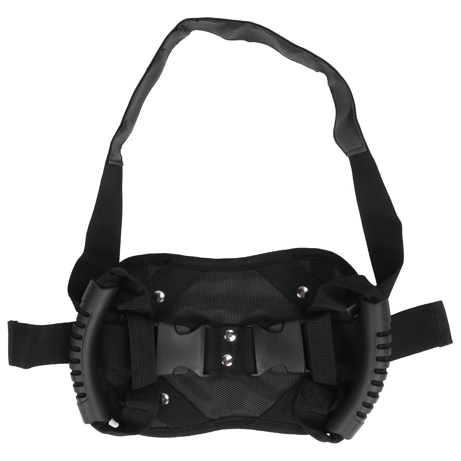 Black Motorcycle Safety Belt Electromobile Rear Seat Safety Strap Handle For Motorcycle Passenger