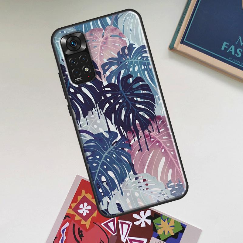 Tropical Monstera Leaves Case For Xiaomi Redmi Note 13 14 Pro 10 11 12 15 Pro Plus Redmi 15 14C 13C 10C 12C 15C Cover