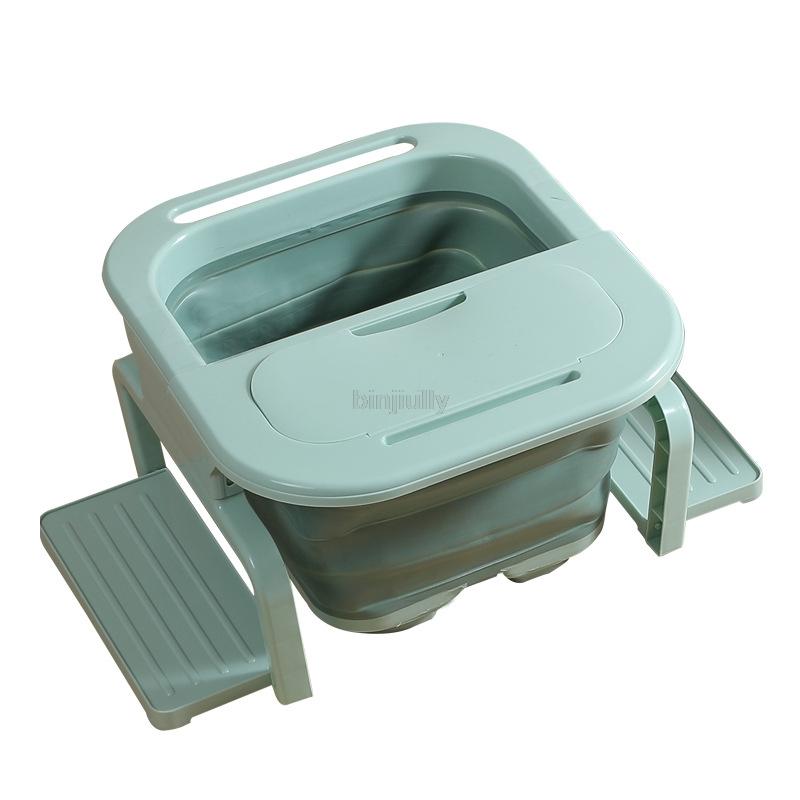 Foldable Footbath Plain Foaming Massage Bucket Plastic Foot Bath Basin Large Heightening Footbath Fording Barrel Reduce Pressure