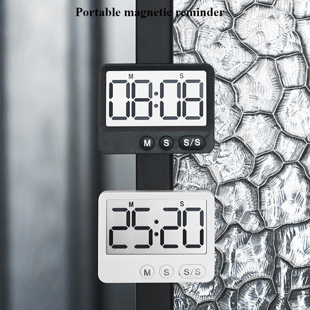 Large Screen Digital Timer Magnetic Timer Large Screen LCD Display Time Manager Kitchen Desktop Baking Timer Kitchen Gadgets