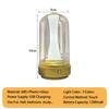 Elegant LED Lamp Rechargeable Touch Sensor Waterproof Ideal for Reading Ambient Lighting In Home Bedroom Bar Office Outdoor