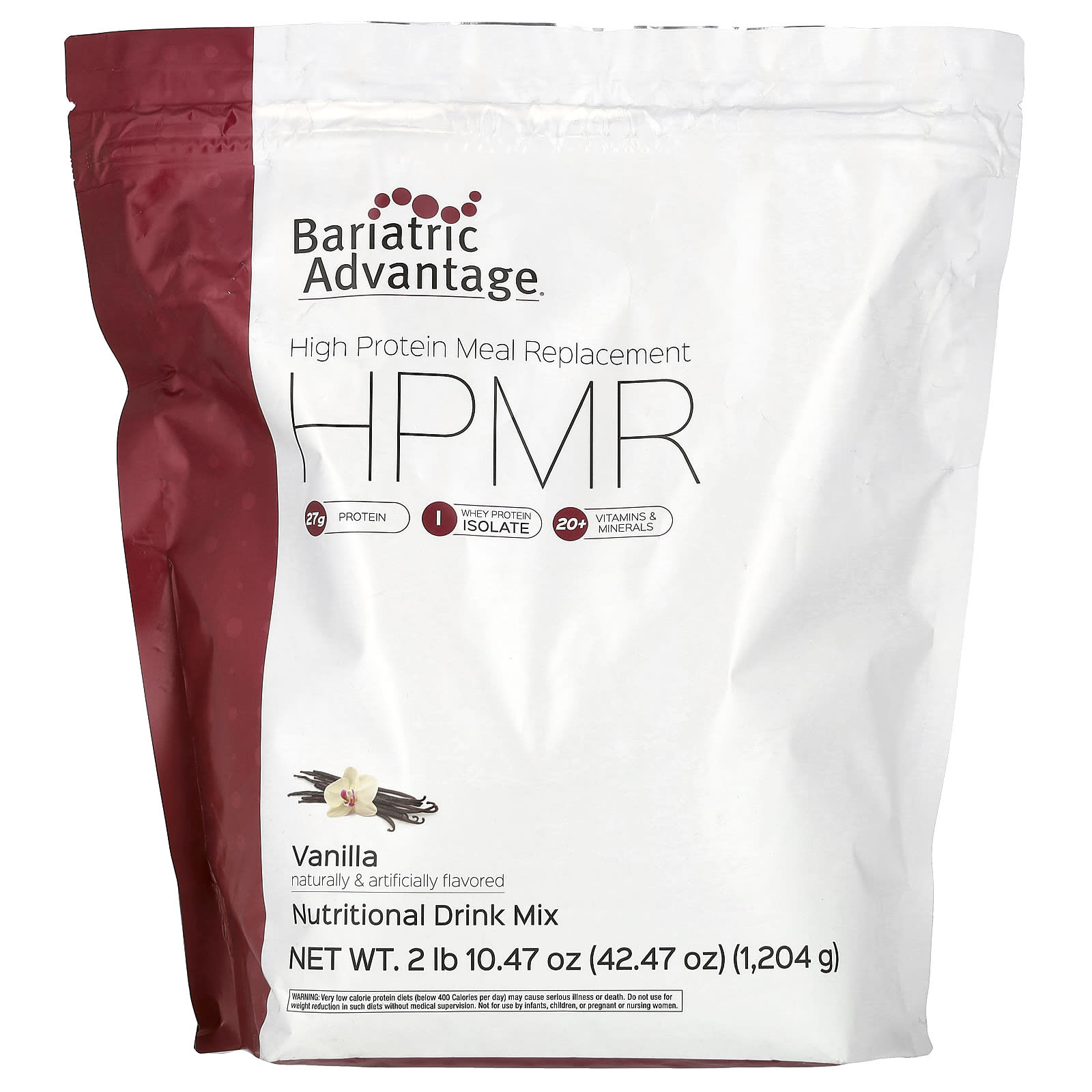 

Hpmr, High Protein Meal Replacement, Vanilla, 1,204G (2Lb 10.47Oz)