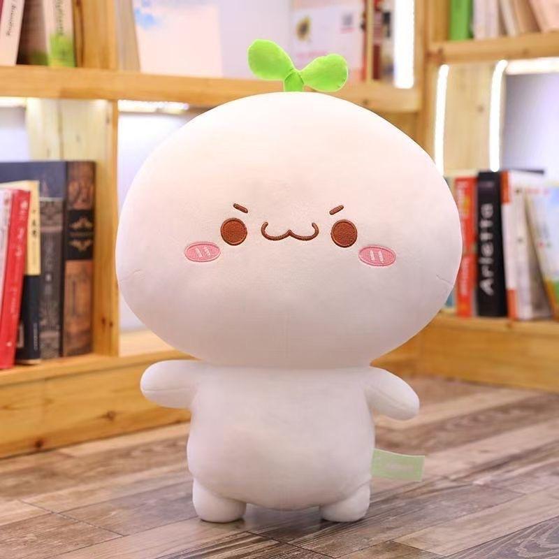 Plush toy emoji doll face doll dumpling girl doll 20cm(100g)