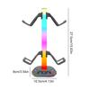 RGB Game Controller Holder 8 Lighting Effects Gaming Headphones Stand with 3 USB Ports Gamepad Display Rack for Switch PS5 Xbox
