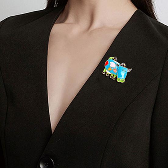 Unisex krásné brože kravského skotu Party Pin Oblečení Dekorace Šperky Dárek