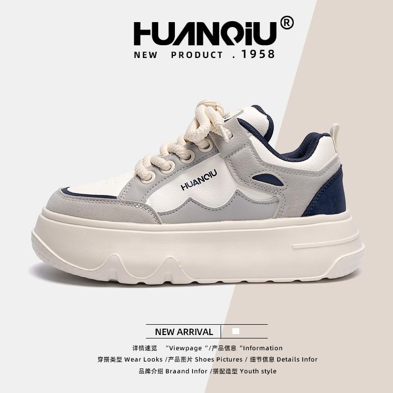 

Global women s shoes platform-soled versatile black board shoes 2025 spring new popular soft-soled casual shoes women ZHQ6361 40