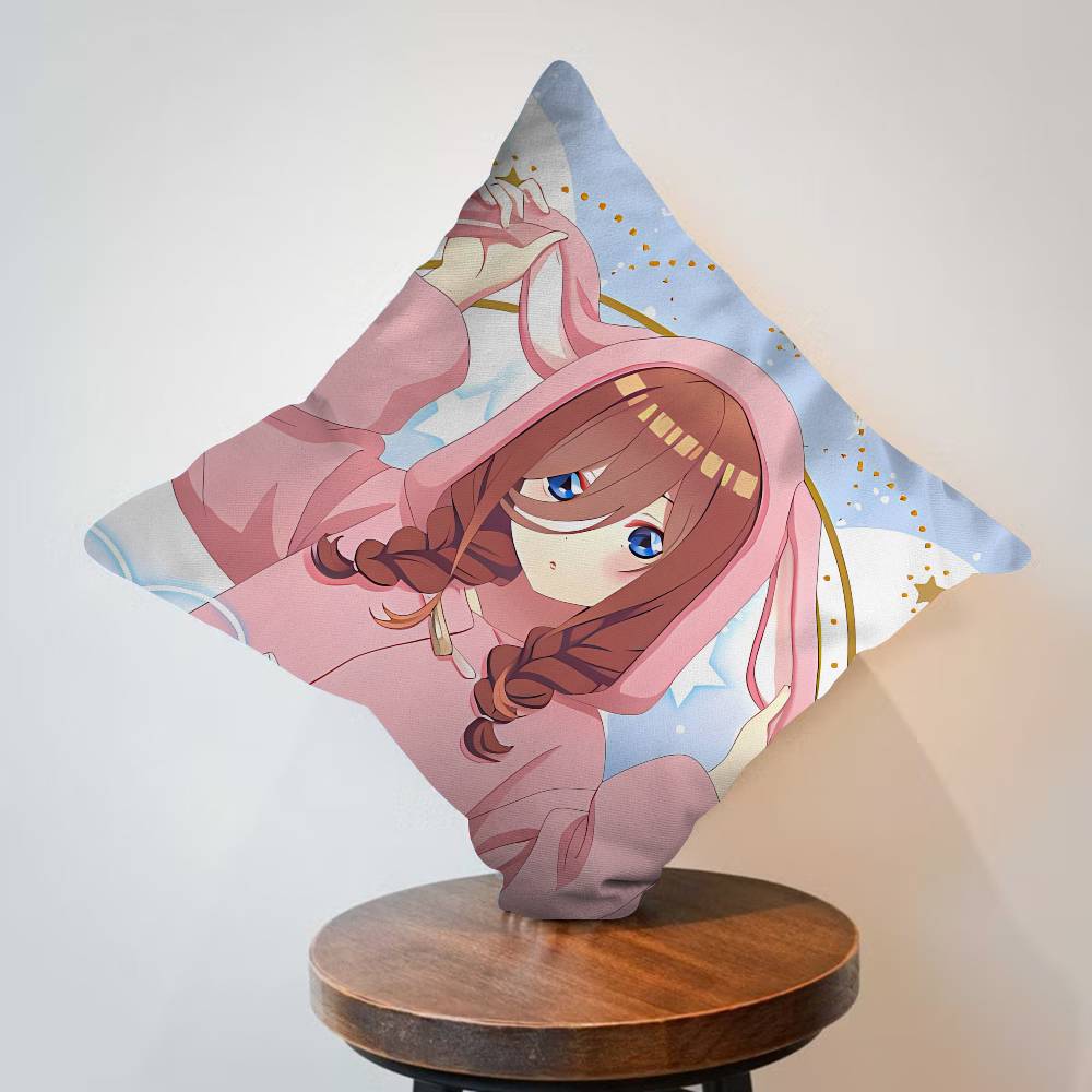 Anime The Quintessential Quintuplets Personalized Picture Text Home Decorative Pillows Household Gifts Xcm
