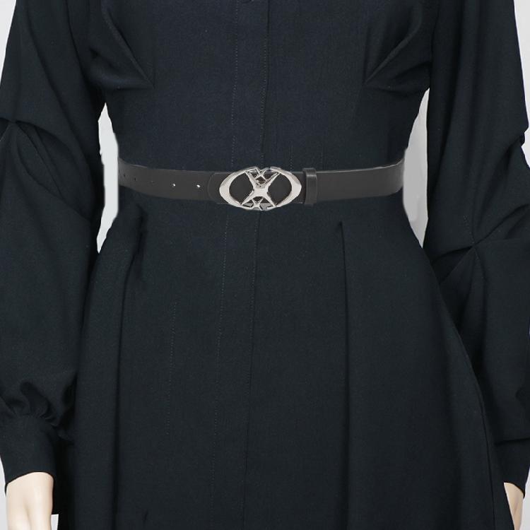 Fashion Moon Star Belt Woman Waist Decors Pants Belt Simple Skinny Belt Jeans Waistband Decorative Belt for Casual Wear