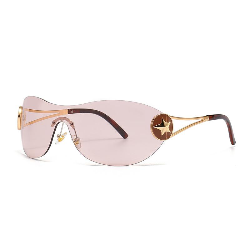 One-piece INS wind one-piece sealing glasses charm modern retro sunglasses trendy street sunglasses