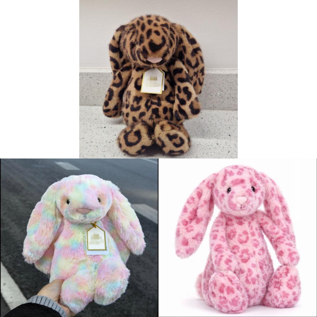 Peluche Jc Rabbit Giocattolo di Peluche con Morbido Pelo Corto per Bambini e Adulti