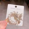 Trend Circle Butterfly Brooch Elegant Rhinestone Circle Brooches Wreath Butterfly Brooch  Party