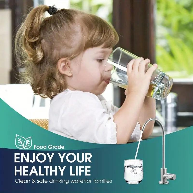 Kitchen Filtered Faucet Stainless Steel Direct Purifier Direct Drinking Tap Single Cold Water Sink Fauce Water PurifyingFaucet