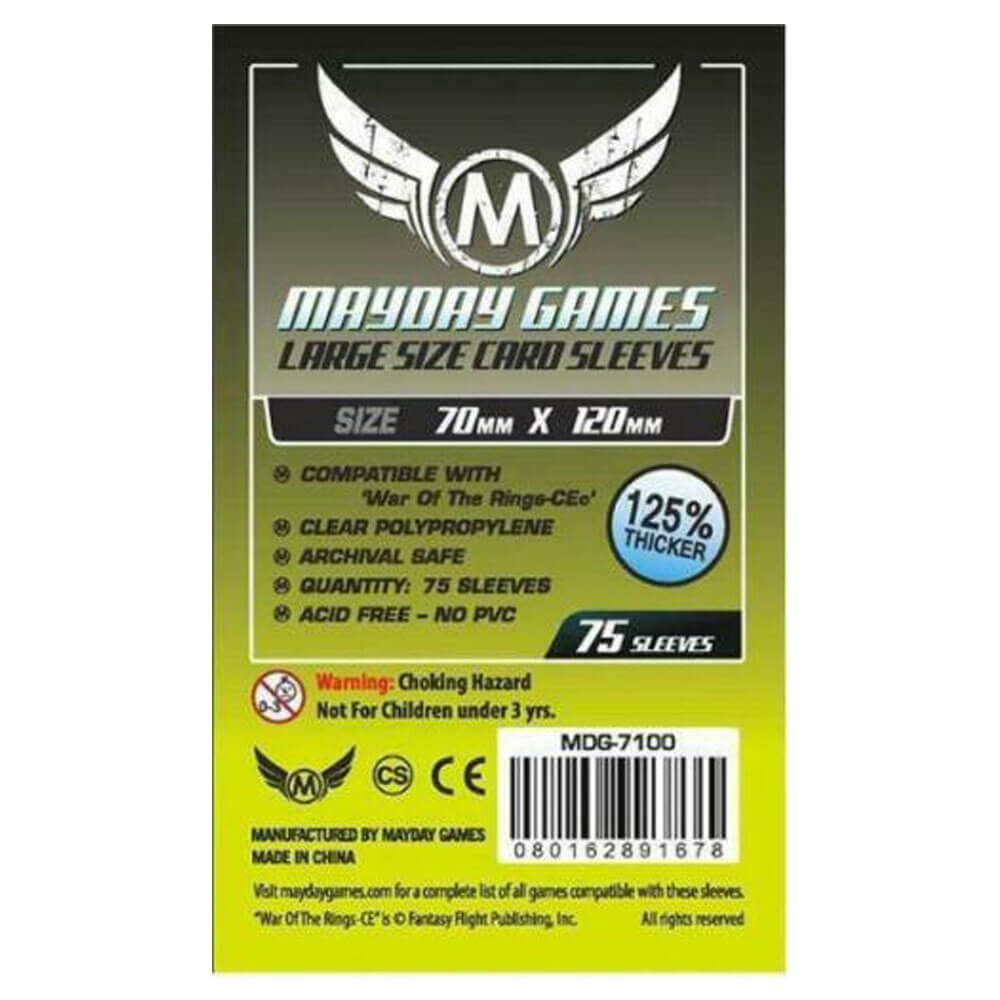 Mayday Standard Sleeves (70mm X 120mm) (Pack of 75)