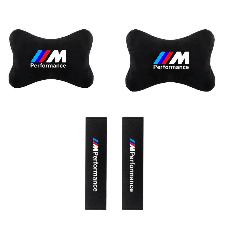 Car Headrest Neck Pillow Seatbelt Shoulder Pad Interior Accessories for BMW M Performance F20 F40 F22 F30 E90 F32 F10 F06 F07